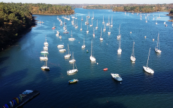 plaisance dans l'anse de l'odet